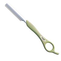Feather Styling Razor Standard Handle Type in Matcha Pastel Green - Styling Razor For Hair Stylists
