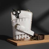Juntetsu Artisan White Holster - 5 Professional Scissors (SKU: JUN-ARTWHT-5PC)