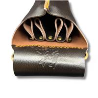 Juntetsu Dusk Brown Leather Holster - 4 Scissor Pocket (SKU: JUN-DUSK-4PC)