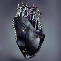 Juntetsu Heritage Leather Holster - 6 Scissor Pockets (SKU: JUN-HER-6PC)