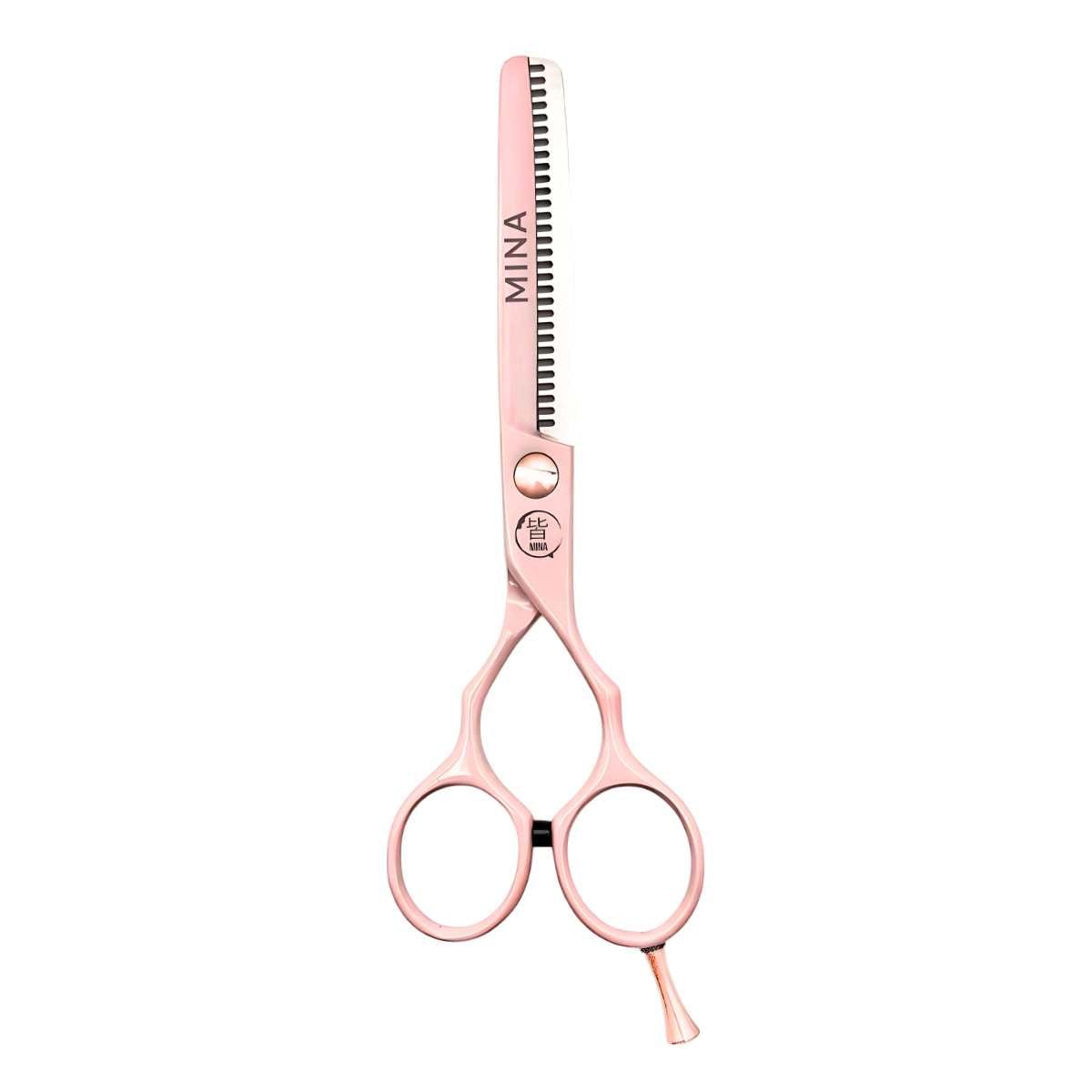 Mina Classic Pastel Pink Thinning Scissors (SKU: MIN-MPNK-T30)