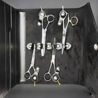 Juntetsu Leather Scissor Case - 8 Pocket Premium Storage (SKU: JUN-CASE-B8PC)