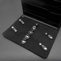 Juntetsu Leather Scissor Case - 8 Pocket Premium Storage (SKU: JUN-CASE-B8PC)