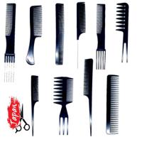 Ten-piece hairdressing comb set