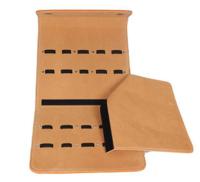 Ten-piece leather scissor case with divider