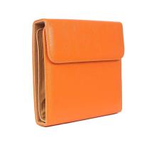 Ten-piece leather scissor case with divider