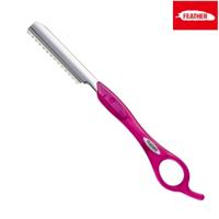 Feather Styling Razor Standard Handle Type in Fuchsia Pink - Styling Razor For Hair Stylists