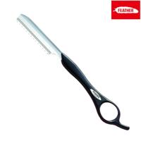Feather Styling Razor Standard Handle Type in Black - Styling Razor For Hair Stylists