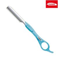 Feather Styling Razor Standard Handle Type in Aqua Blue - Styling Razor For Hair Stylists