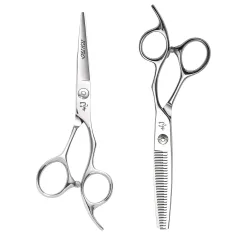 Catalogue photo of the Ichiro Ergo Slice & Serrated Hairdressing Scissor Set