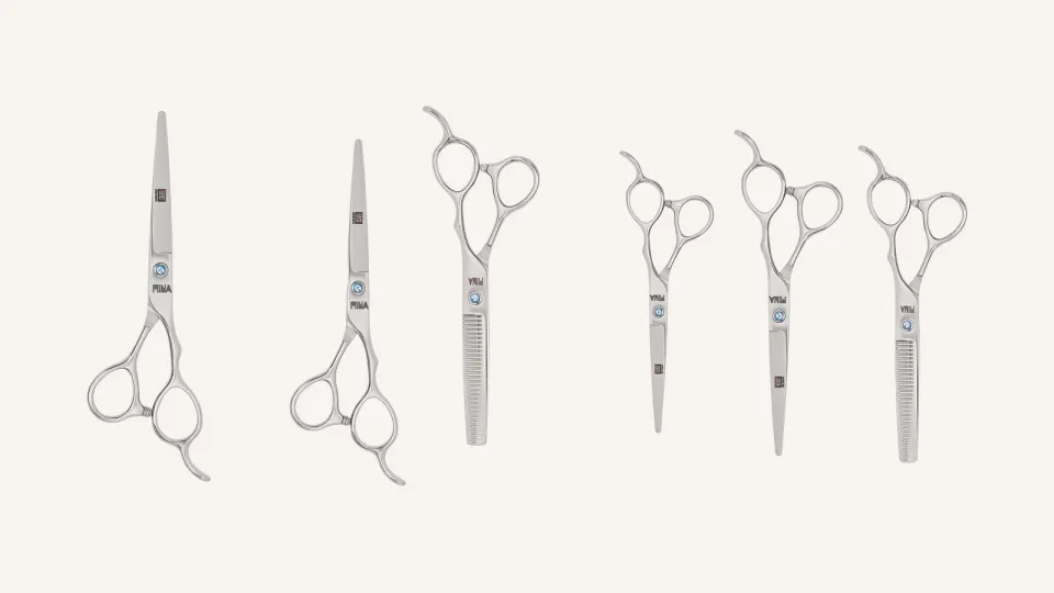 Three Mina Umi listings side by side: a single cutter, a cutter and thinner set, and a three-piece set with two cutters and a thinner.