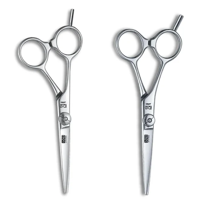 Catalogue photo of the Kasho Ivory Left-Handed cutting scissors
