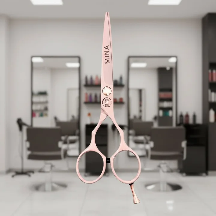 Catalogue photo of the Mina Classic Pastel Pink cutting scissors