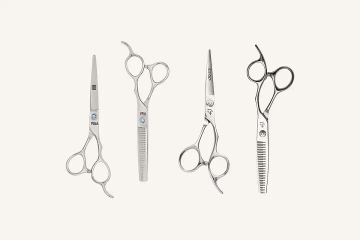 Two cutting and thinning scissor sets: the Mina Umi set and the Ichiro Ergo set.
