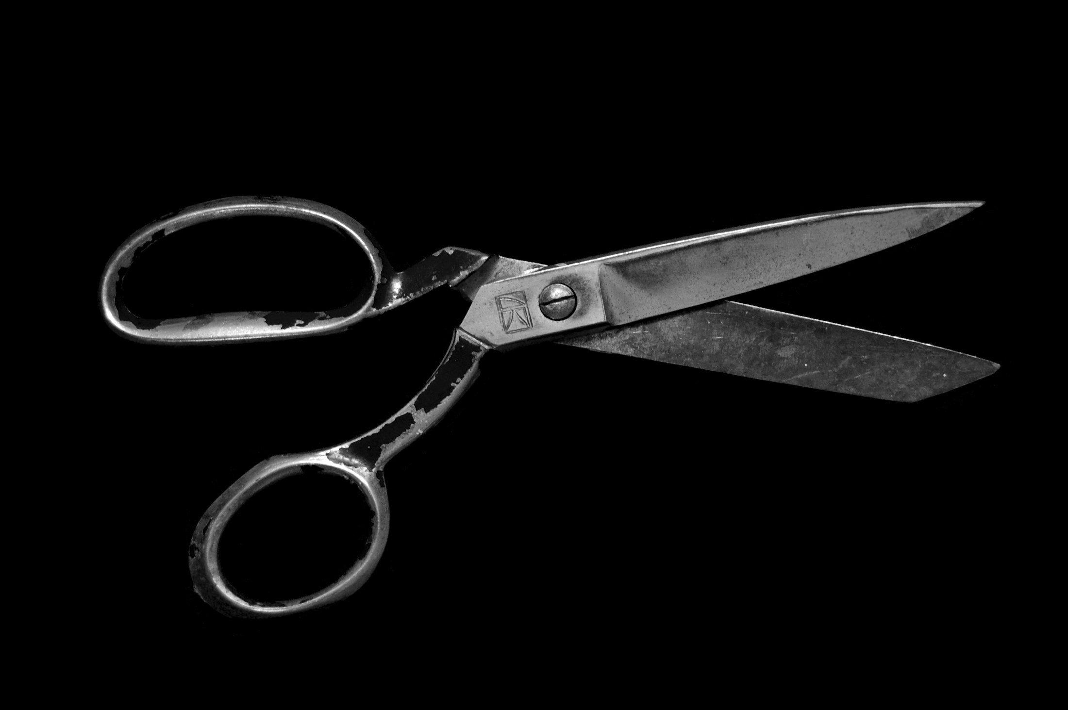 Barber scissors and comb lineup ready for brand comparison